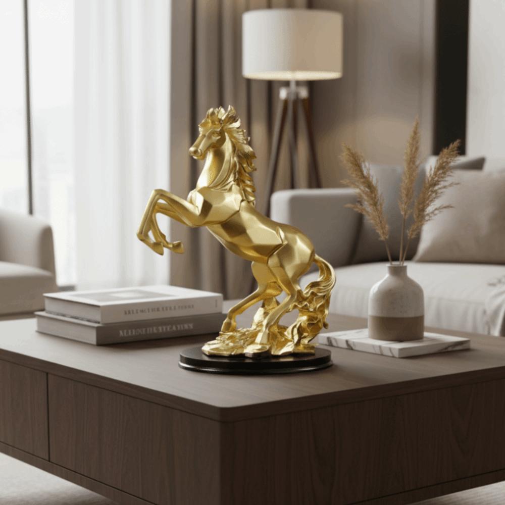 Handicraft Horse Statue Modern Animal Sculpture Desktop Ornament Horse Ornament Office