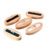 Ring Jewelry Display Tray Solid Wood Oval Pair Ring Jewelry Rack Counter Jewelry Display Props Jewelry Boxes and Packing