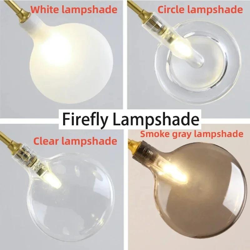 Living room LED pendant light modern fashion designer firefly branch chandelier dining room room decoration lighting fixtures