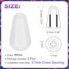 Uxcell Electric Guitar Switch Tip Knobs of Cross Opening Toggle Switch Caps SQ Style Electric Guitar Pickup Selector Replacement Parts White (Set 2)