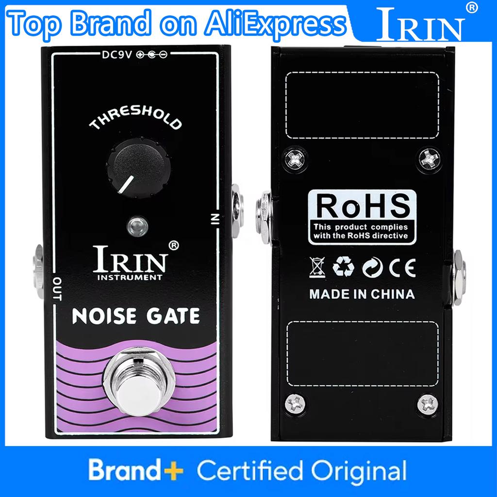 IRIN RF-15 Noise Gate Guitar Pedal Reduces Extra Noise Effect from Guitar Amplifiers & Effect Pedals Guitar Parts Accessory