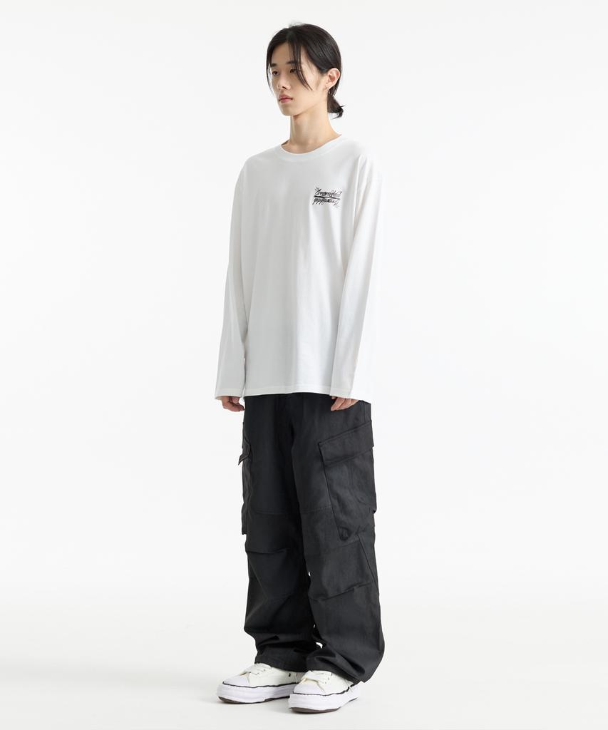 CREAM SODA LAB Crsdel Small Lettering Long Sleeve T-Shirt