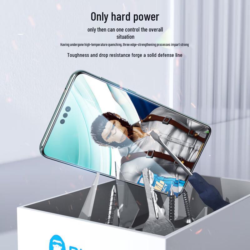 Huawei Mate60 Pro Sichtschutz Gehärtetes Glas Displayschutzfolie mit einfachem Applikator