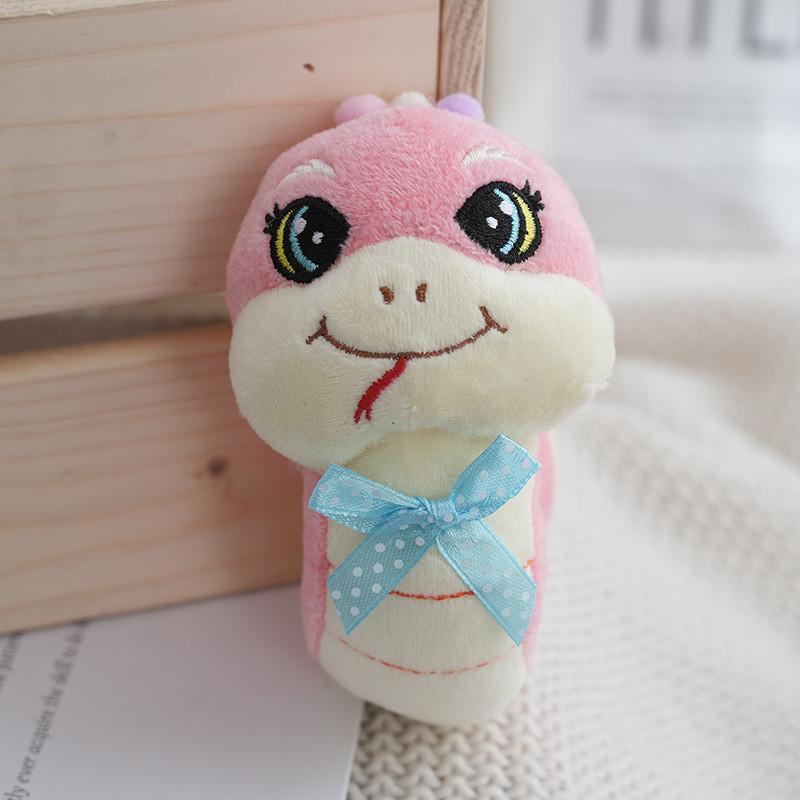 Adorable Plush Toy Cartoon Snake Creative Long Pillow Doll Soft Stuffed Keychain