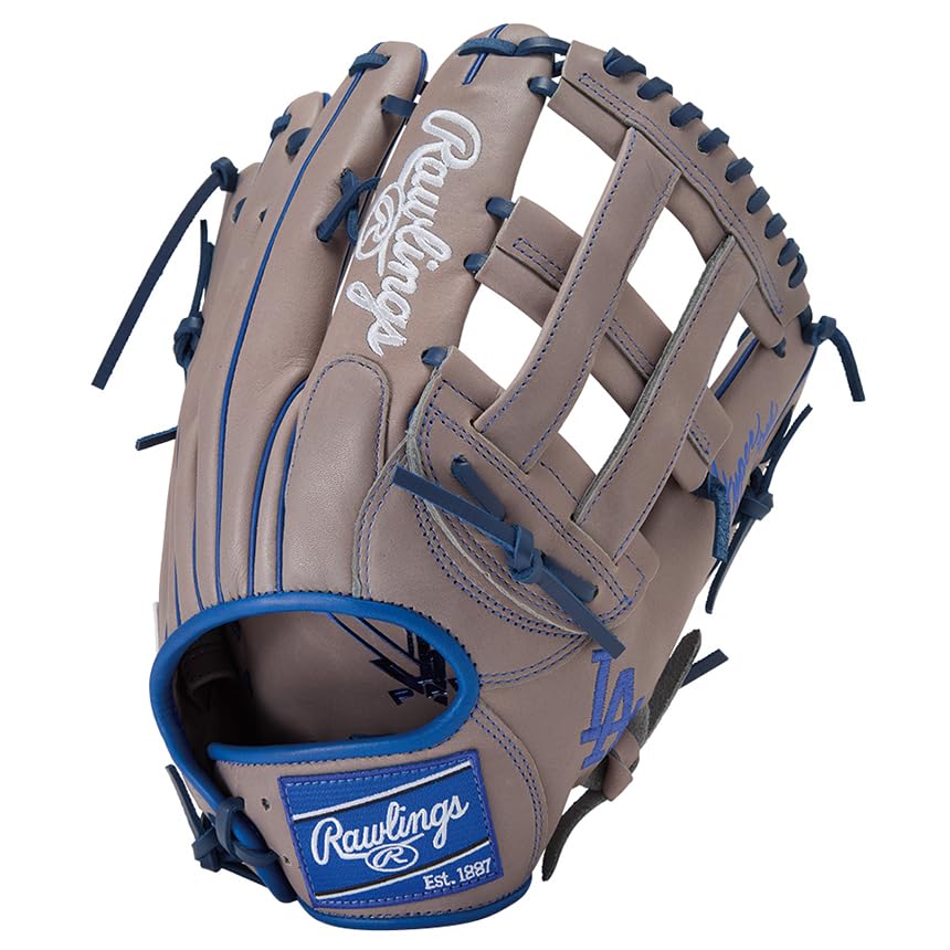 Rawlings Baseball HYPER TECH MLB TEAM Dodgers for Throwers Glove, Softball, GR5HTMY719, Outfielder's Glove, II, 12.75 inches, Left-Handed