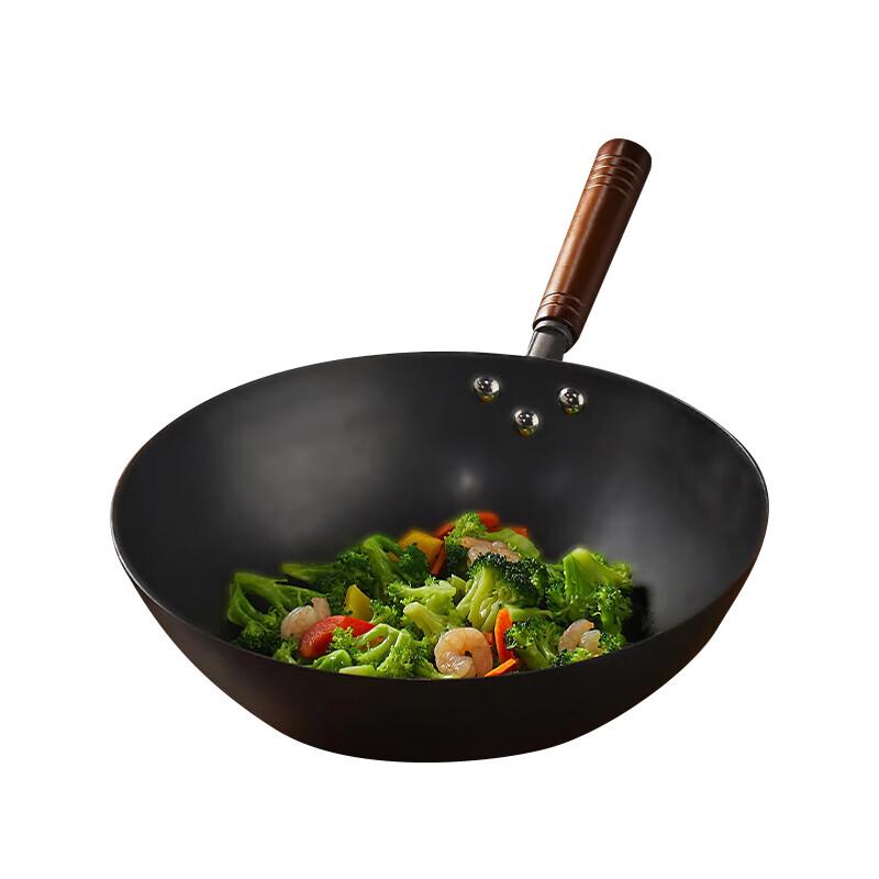 

Shangheng 32CM Hand-Forged Wrought Iron Wok