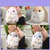 Chaveiro Brinquedo de Pelúcia Adorável Criativo de Hamster Para Amantes de Animais Fofos 11cm