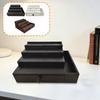 Organizzatore da Bancone Espositore per Profumi Scaffale in Legno con Cassetto in Velluto per Collezione di Trucchi e Gioielli
