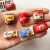 6Pcs Resin Chocolate Candy Refrigerator Stickers Food Decoration Magnets Gift