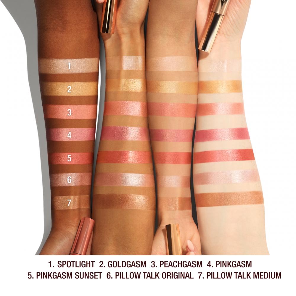 Charlotte Tilbury Beauty HighLighter Wand 0.40 Oz  12ml SpotLight Rose Gold With Silver Light