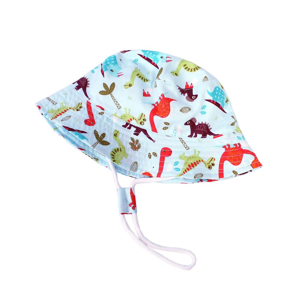 Boy Cute Dinosaur Pattern Summer Sun Protection Fisherman Hat Bucket Hat