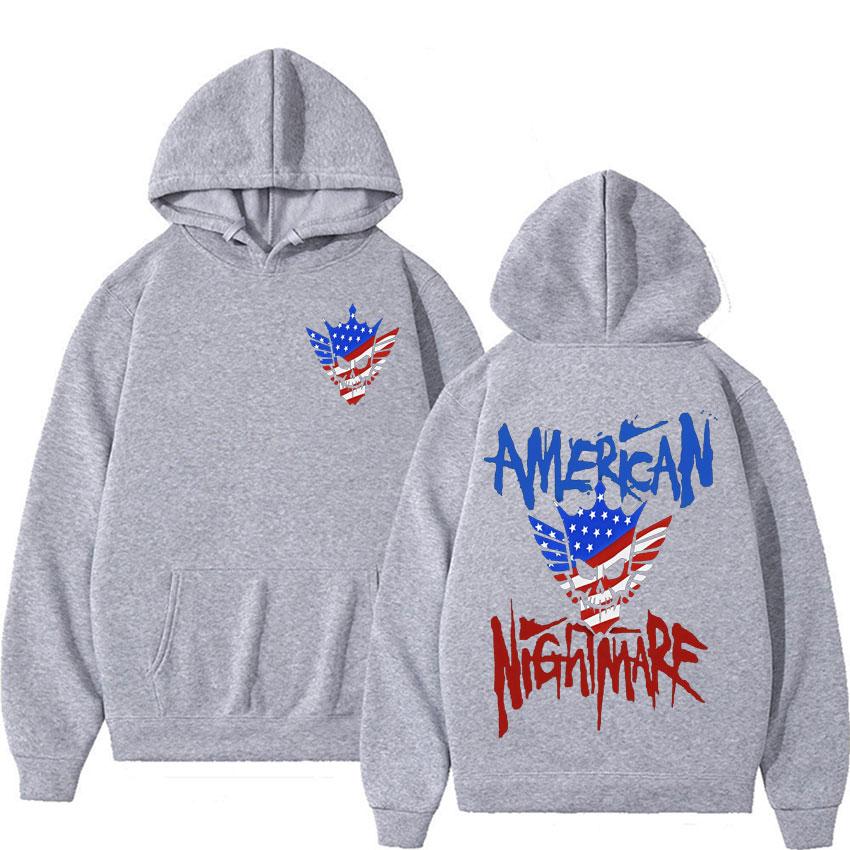 Cody Rhodes American Nightmare Logo Hoodies Men's Clothing Hip Hop Vintage Sweatshirts Casual Fleece Long Sleeve Hoodie