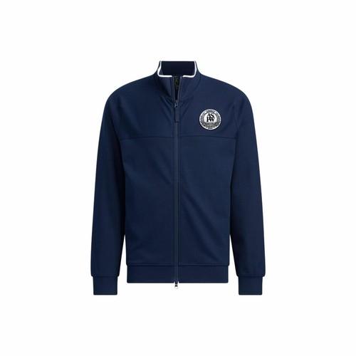 

adidas Letter Print Stand Collar Sports Casual Jacket for Men, Dark Navy Blue XL тёмно-синий/синий