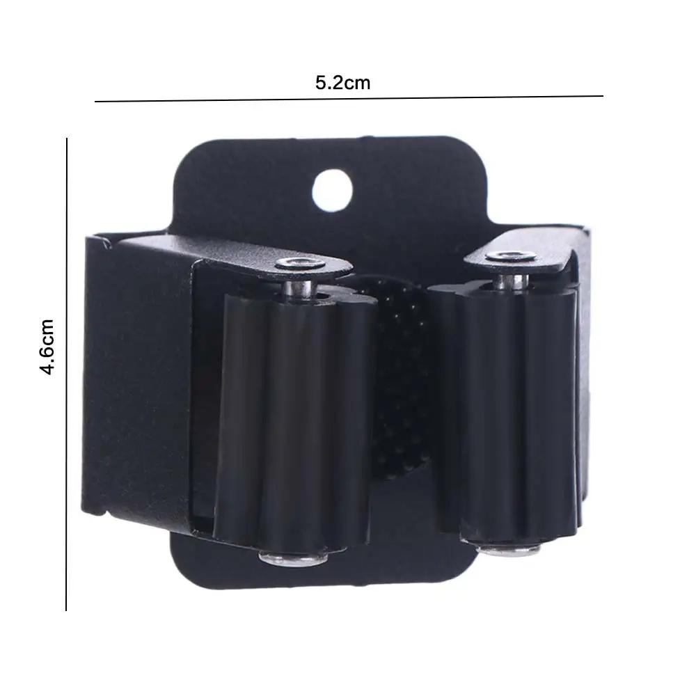 4Pcs Wall Mounted Mop Broom Holder with Screws Waterproof Mop Storage Clips Rack Reusable Hanging Brush Broom Hanger