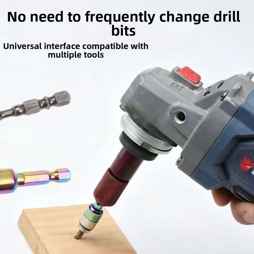 M10 Thread Hex Shank Converter Hex Shank Drill Bit Adapter  Angle Grinder Accessory