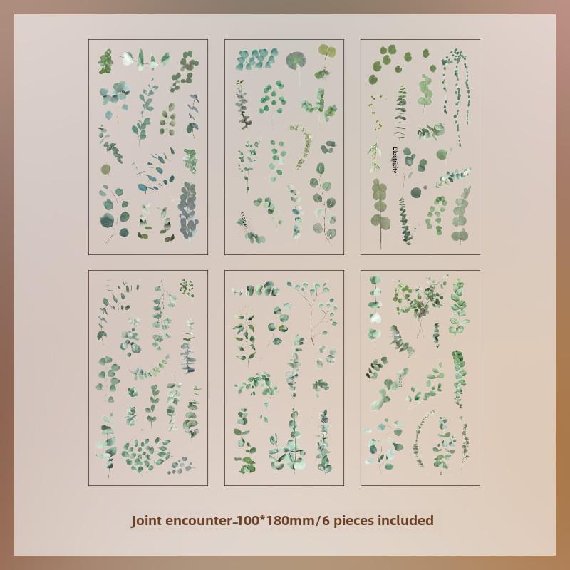 

Набір наклейок із ретро-квіткою Yuezhen — декор для дитячого зошита