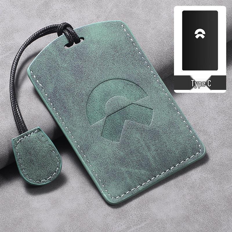 

Nio ET7/ECT/ET5T Card Key Case: Three-Color Holder with Decorative Car Logo for EC6/ES6.