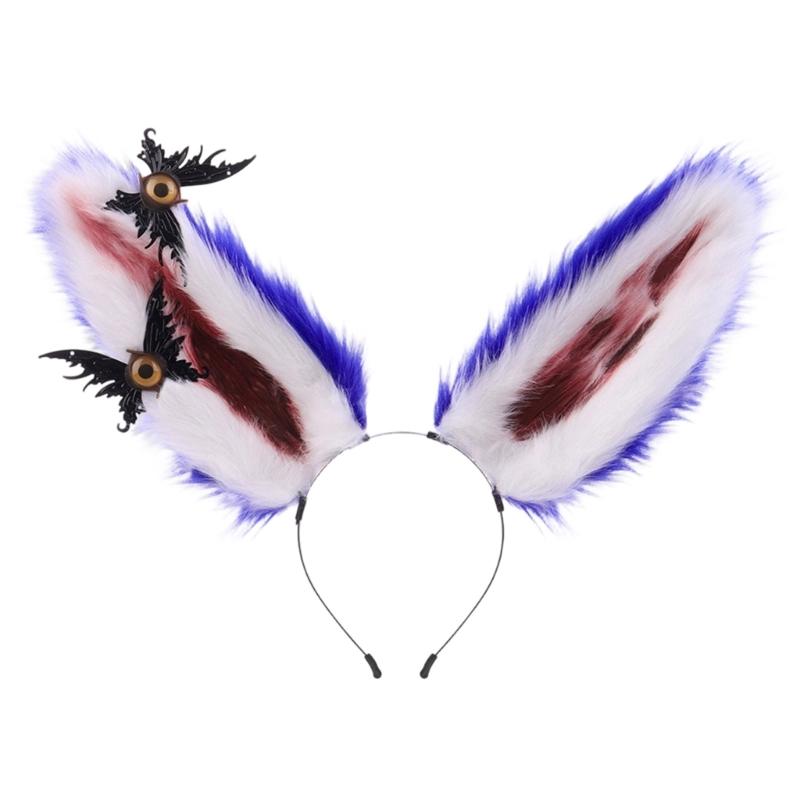 Plush Rabbit Ears Headband For Kids Soft Comfortable Hair Accessory For Party Costume Photography Color Available