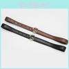 Pu Versatile Leather Alphabet Belt With Metal Closure For Women Casual Use