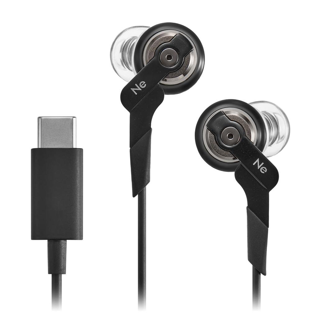 Radius Audio New VOLT featuring a deep bass newly developed HCD wired design HP-NHR21C High-Resolution USB-C Earphones ear's series, model, driver,