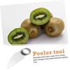 MOLUCKFU 2-Piece Kiwi Cutter Spoon, Stainless Steel Fruit Pulp Digger, Fruit Knife, Kitchen Spoon Cutter with Double-Sided Function