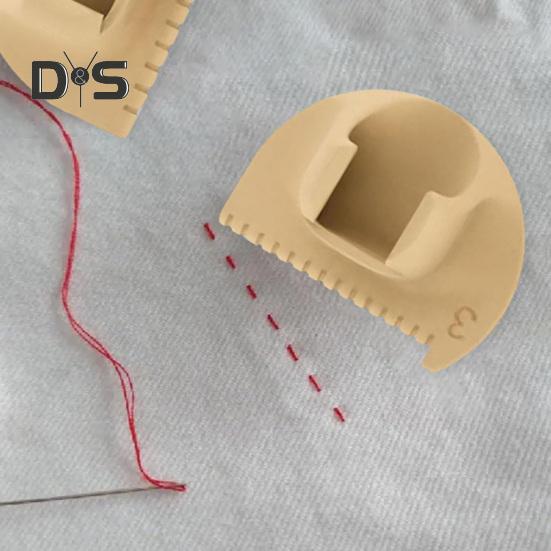 3 szt. Antypoślizgowy szablon do szycia DIY Narzędzia do prowadzenia ściegów Wielofunkcyjny kompaktowy design Przenośny zestaw szablonów do szycia