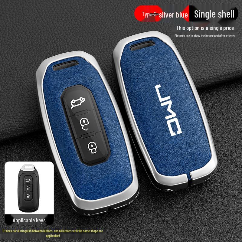Jiangling Yuhu 7 Key Case: Fits Yusheng S350/S330, Transit, New Baodian - Metal Shell for Men