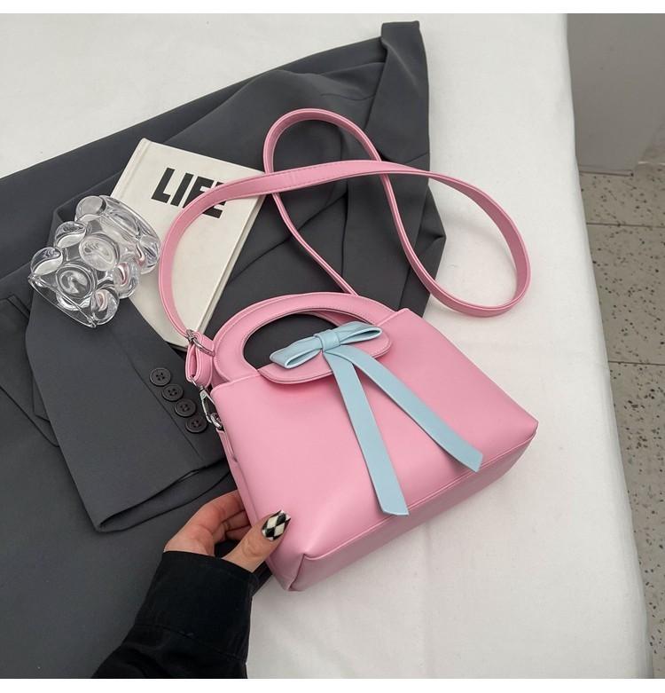 Stylish Butterfly Bow Handbag Autumn Winter Women 2023 New Trend Bucket Bag