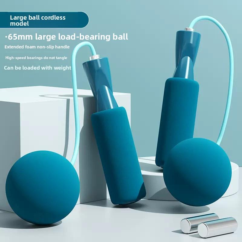 Trendy Cordless Jump Rope with Weighted Balls, Dual-Use Wireless Weighted Jump Rope for Slimming, Indoor Fitness Exercise