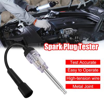 Testador de velas de ignição para carro para solução de problemas Ferramenta de teste de diagnóstico de automóveis Ferramentas de reparo Testador de faísca de ignição em linha Sistema de ignição Bobina Teste de motor
