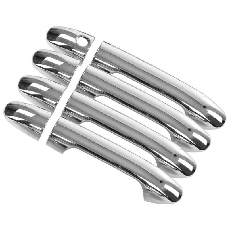 8 Pcs Silver Chrome Car Electroplate Exterior Door Handle Cover Trim Protector for Mercedes Benz Vito W447 2014 2015 2016