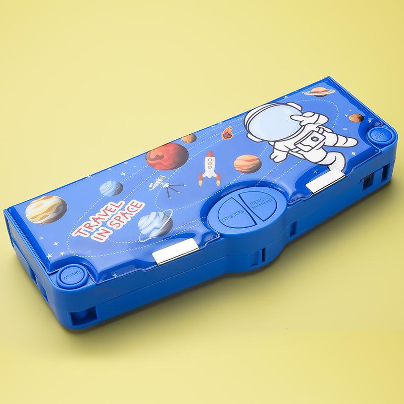 1Pc Multifunctional Pencil Box School Student Stationery Box Children Pencil Storage Box Novelty Large Capacity Pencil Case Gift