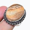 Natural Picture Jasper Gemstone 925 Sterling Silver Jewelry Ring Size 8.5 AR-18025