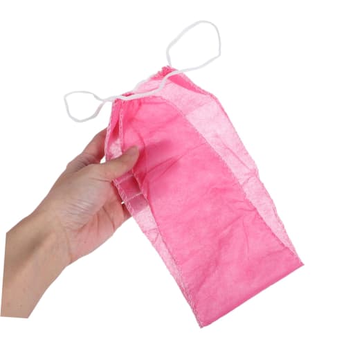 Parliky Spa Underwear and Bra Set, Disposable Nonwoven Bra and Panties for Sauna and Spa Care, Pink, 20-Pack