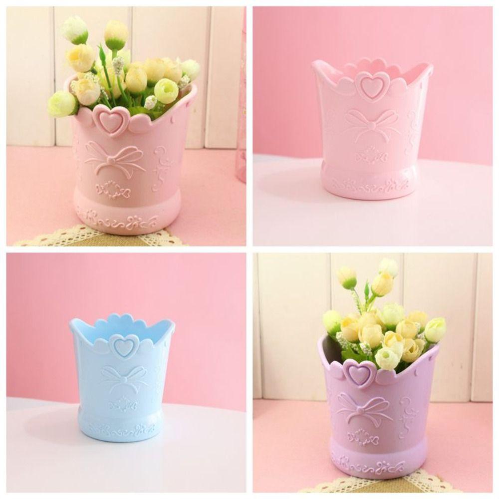 Candy Color Carved Pen Case Large-capacity Makeup Storage Creative Cute Bow Pencil Holder  Student