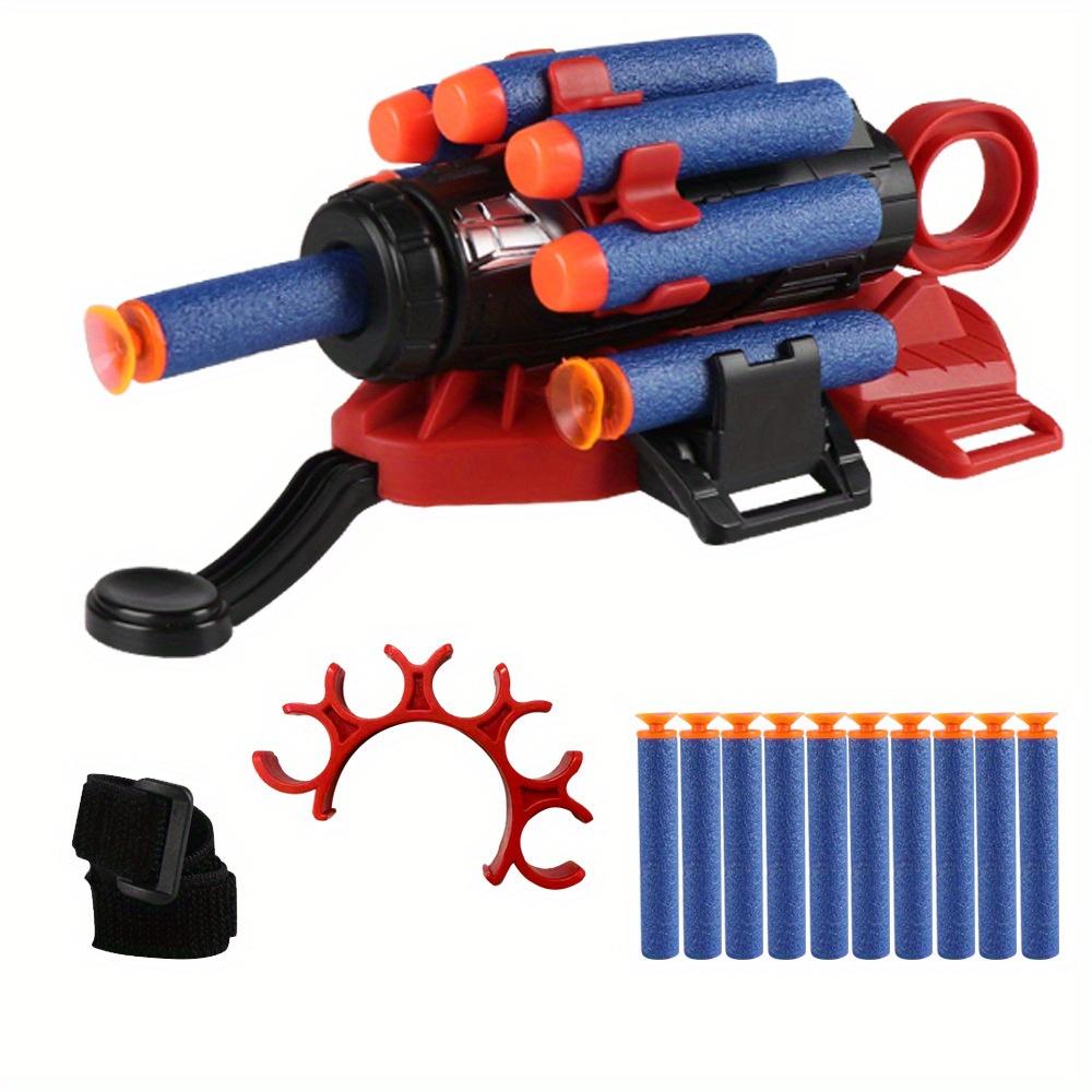 Non-Toxic With 10 Suckers Upgrade Launcher Spray Wrist Gloves Launch Soft Bullet Toy