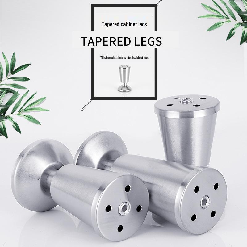 Adjustable Stainless Steel Cup Feet for Cabinets, Coffee Tables, Sofas, and Bathroom Cabinets