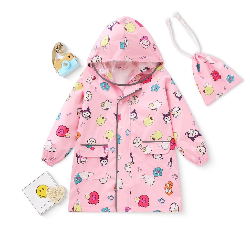 2026 New Model Full-Body Waterproof Children's Raincoat for Boys and Girls, Suitable for Primary School Students, with a Dedicated Backpack