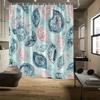 Floral Shower Curtain - Vibrant Paisley & Floral Design, Durable Polyester, Fade-Resistant, 12 Hooks, Modern Bathroom Decor