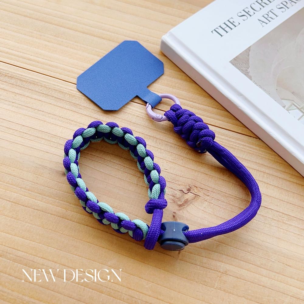 Korea INS Handwoven Adjustable Mobile Phone Universal Lanyard Wrist Strap Outdoor Sports Convenient Safety Anti-drop Rope Women