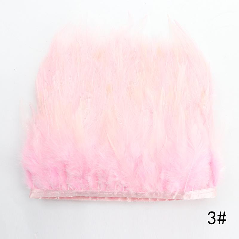 Feather Cloth Strip 10-15Cm Stage Performance Clothing Accessories Rooster Hair Cloth Edge Feather Strip