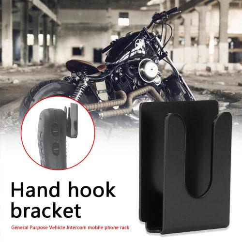 Microphone Holder Clip, Microphone Hanger Hook | Radio Microphone Clip Holder, Metal Microphone Hang-Up Holder, Metal Car Radio Accessories, Adhesive