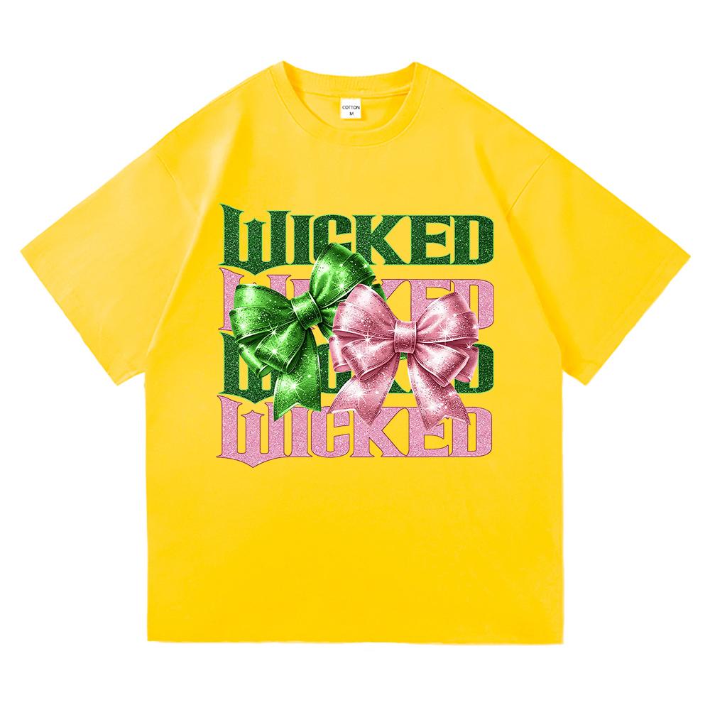 Wicked Change for Good T Shirt Hot Fashion Men Harajuku Aesthetic Elphaba Glinda T-Shirt Unisex High Quality Cotton Tees Shirts