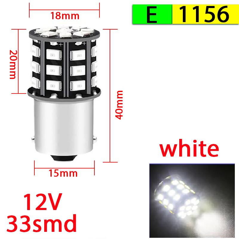 2pcs Led Lamp Turn Lamp Brake Lights Signal Lamp bau15s 1156 1157 BA15S T20 W21/5W 3157 3156 Bulbs 144smd LED Bulb Canbus Lamp