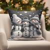 Home Decor Christmas-Themed Cute Pillow Covers Suitable For Sofa Bedroom Car Pillow Cover Cushion Rectangular Back Cushion