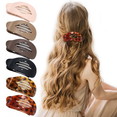 Elegant Duckbill Hair Clip for Women & Girls Duckbills Flat Hairs Clips Flat Circular Claw Clamps for Thick Or Thin Hairs