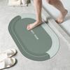 Diatom Mud Absorbent Floor Mat, Bathroom Light Luxury Floor Mat, Bathroom Toilet Anti Slip Quick Drying Floor Mat
