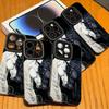 Black White Horses Phone Case For iPhone 11 12 13 14 15 Plus 17 16 Pro Max 17 Air XR X XS 15 16 Plus Protection Back Cover