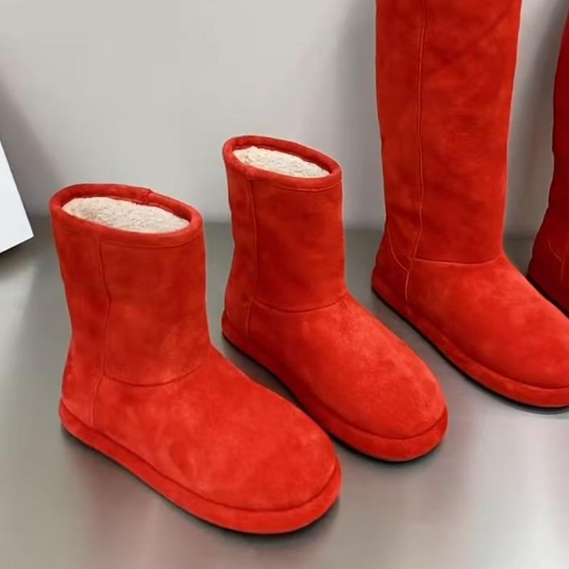 Edition~ Furry giant good-looking red boots