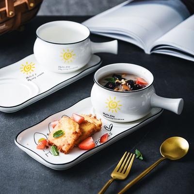 Ceramic Dinnerware Set – Plates and Salad Bowls for Breakfast & Dinner